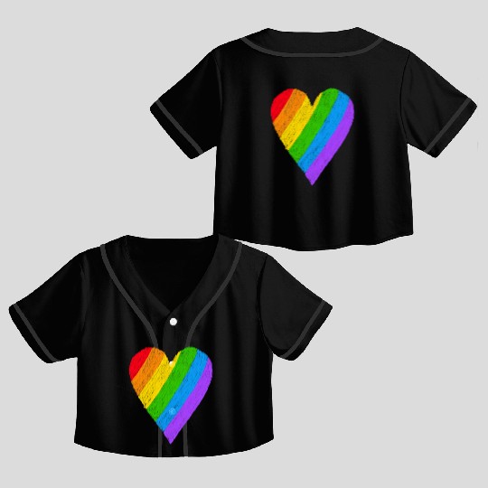 LGBT Pride be yourself Crop Top Baseball Jerseys