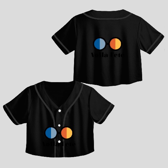 Voila l'ete - Here comes the summer Crop Top Baseball Jerseys