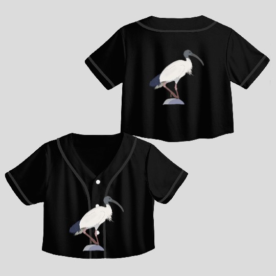 Ibis Bin Bird Crop Top Baseball Jerseys