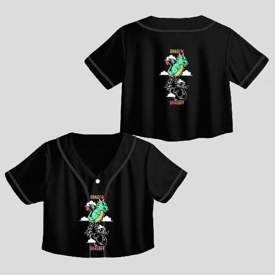 Dragon Dragoff Dragon-Themed Behavioral Switch Crop Top Baseball Jerseys