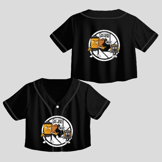 Photography I Am Your Father Photographer Crop Top Baseball Jerseys