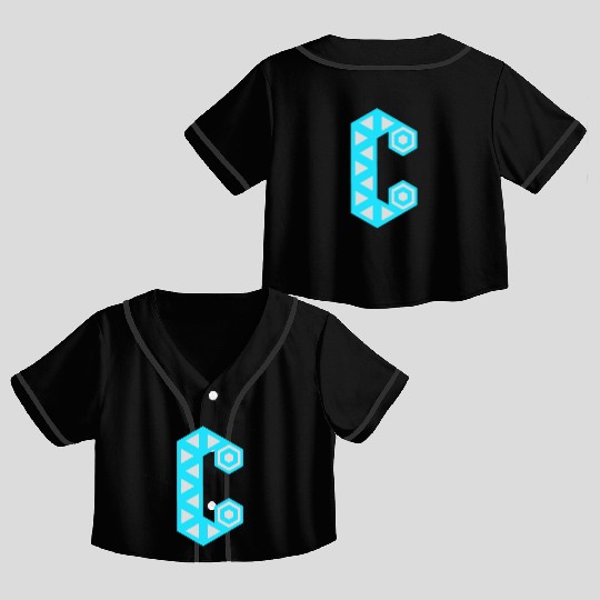 Letter C Logo Robot Crop Top Baseball Jerseys