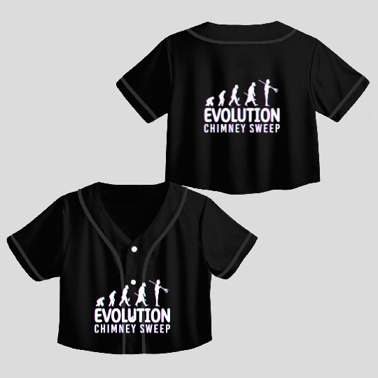Happiness Fireplace Master Crop Top Baseball Jerseys