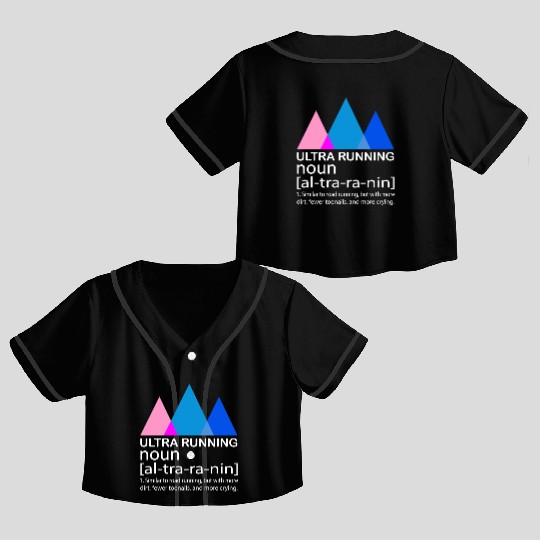 Ultra Running T Ultramarathon Miles Marathon Endur Crop Top Baseball Jerseys