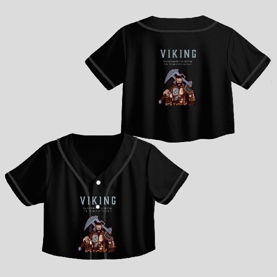 Viking Warrior Stand Up For What You Believe In 1 Crop Top Baseball Jerseys