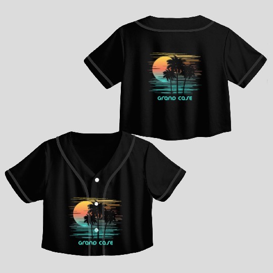Grand Case Saint Martin Stylish Souvenir Vacation Crop Top Baseball Jerseys