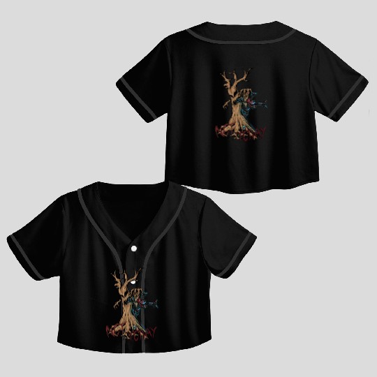 NOT TODAY: FPV Ghost Branch Crop Top Baseball Jerseys