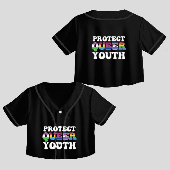 LBGT Flag Gay Pride Human Vintage Rainbow Crop Top Baseball Jerseys
