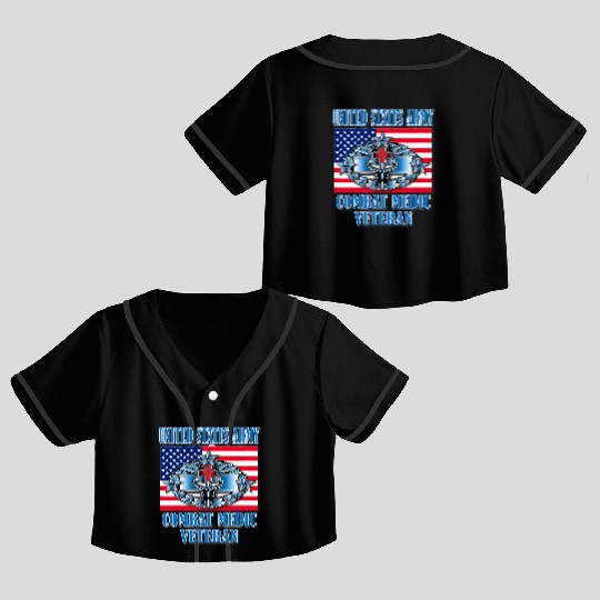 Combat Medic 4th Award Memorable Us Crop Top Baseball Jerseys