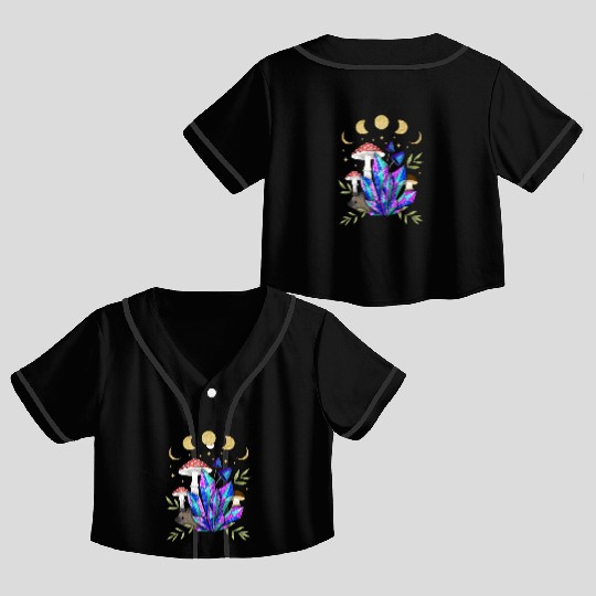 Hedgehog in dreamland Crop Top Baseball Jerseys