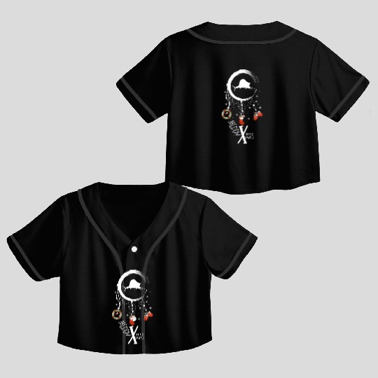 Winter dreamcatcher Christmas Marlin Crop Top Baseball Jerseys