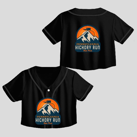 Hickory Run state park Pennsylvania Crop Top Baseball Jerseys