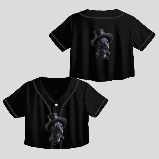 Plague Doctor Killer Crop Top Baseball Jerseys