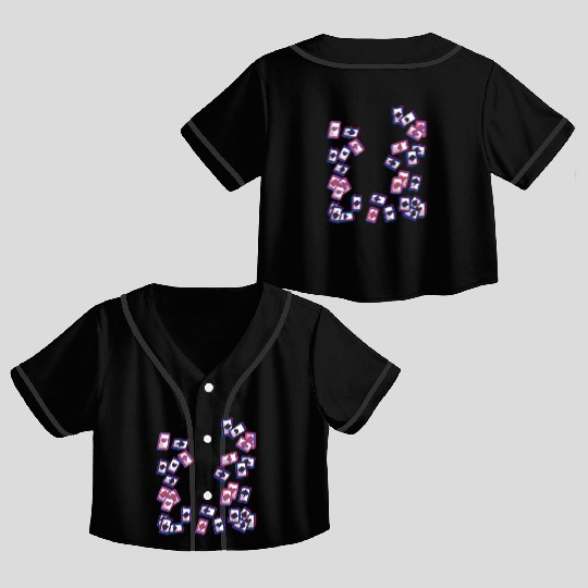 Playing card card game board game Crop Top Baseball Jerseys