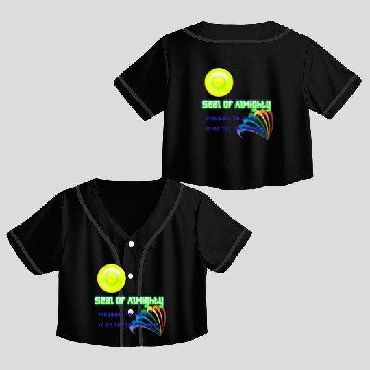 SEAL OF ALMIGHTY Crop Top Baseball Jerseys