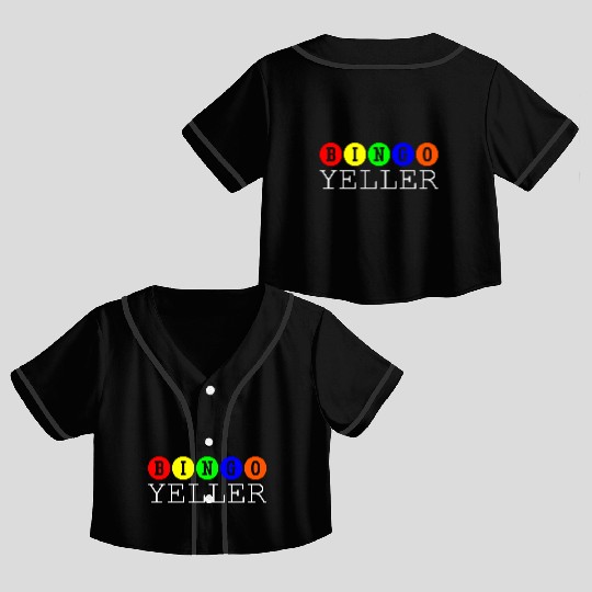 Bingo Yeller Crop Top Baseball Jerseys