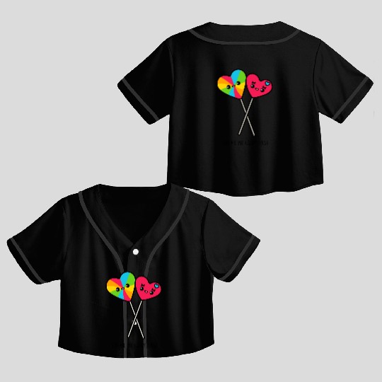 You Are My Candy Crush Crop Top Baseball Jerseys