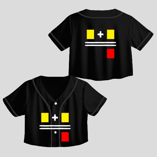 Soccer Yellow Red Card Gift for Soccer Referee Crop Top Baseball Jerseys