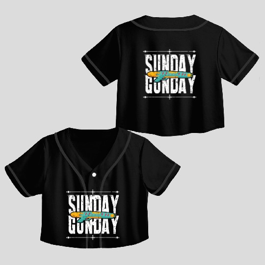 Sunday Gunday Crop Top Baseball Jerseys