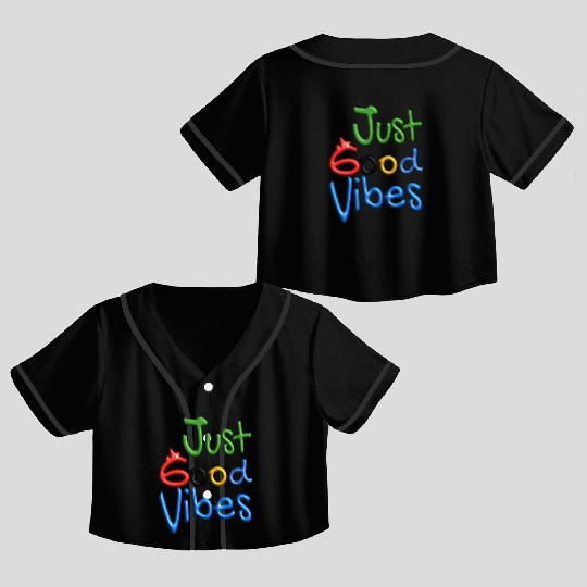 Just Good V Crop Top Baseball Jerseys