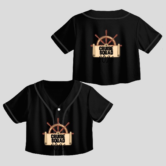 cruise squad 2023, hawaiian 2023, Vacation Party Crop Top Baseball Jerseys