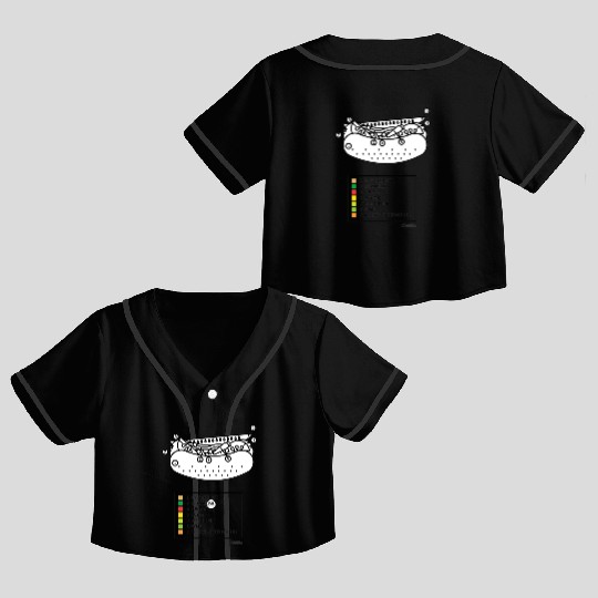 Chicago Dog Paint By Number Crop Top Baseball Jerseys