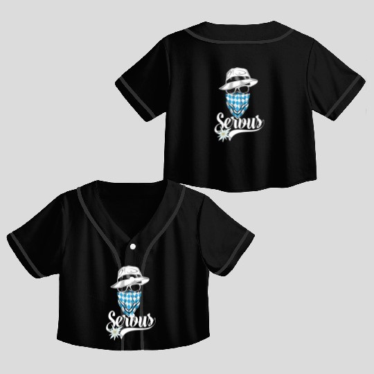 Bavarian Outlaw - Servus Bavaria Crop Top Baseball Jerseys