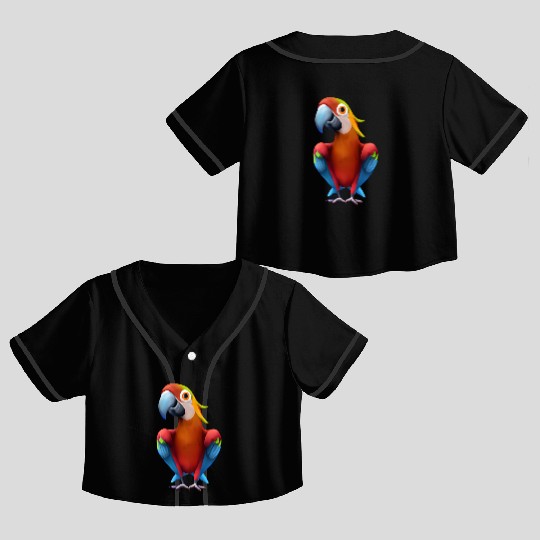 Macaw Crop Top Baseball Jerseys