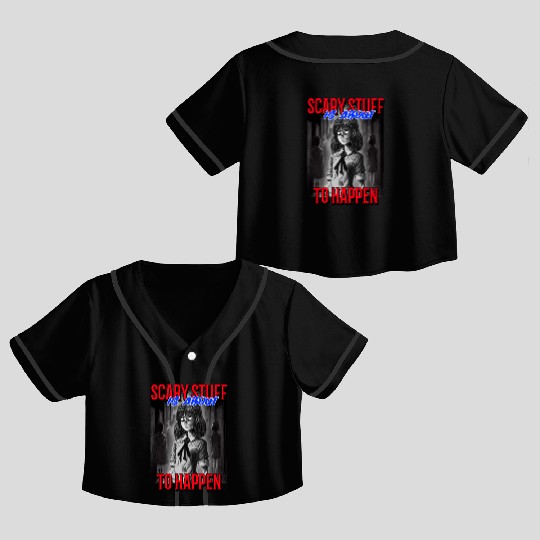Anime Themed Design Crop Top Baseball Jerseys