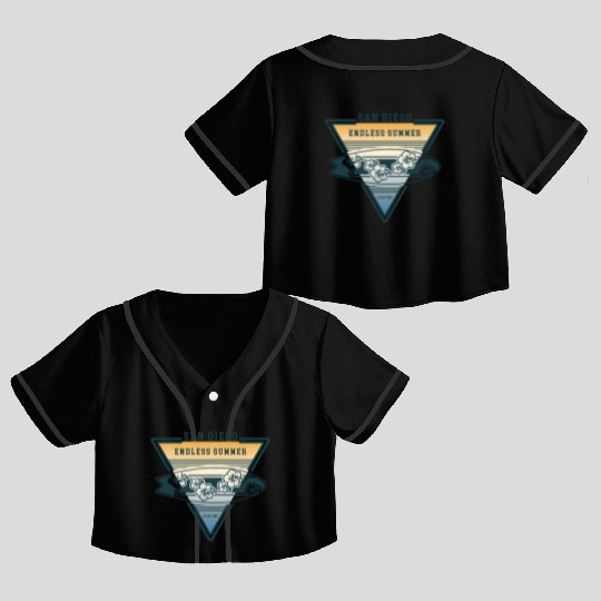 san diego endless summer Crop Top Baseball Jerseys