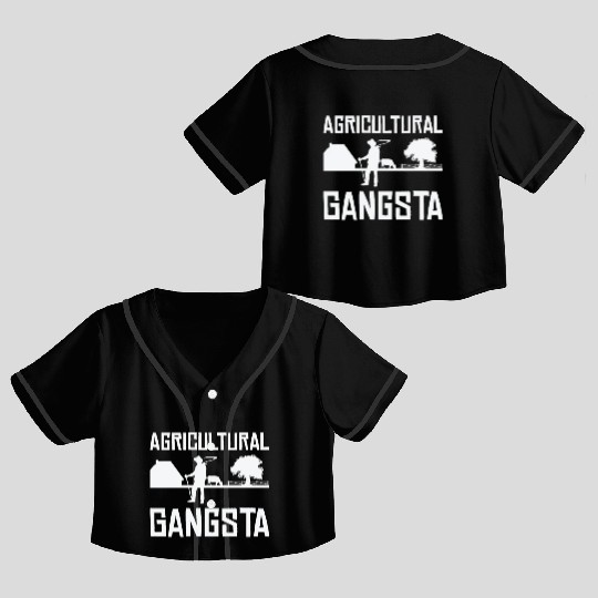 Agriculture Gangsta Gardening Farmer Planting Crop Top Baseball Jerseys