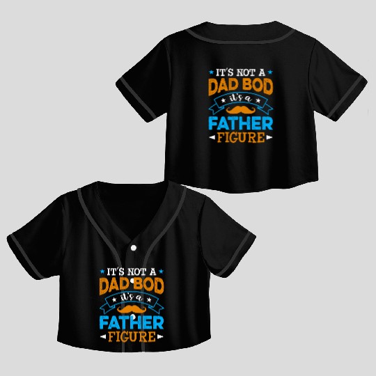 Dad Father Papa Sublimation Crop Top Baseball Jerseys