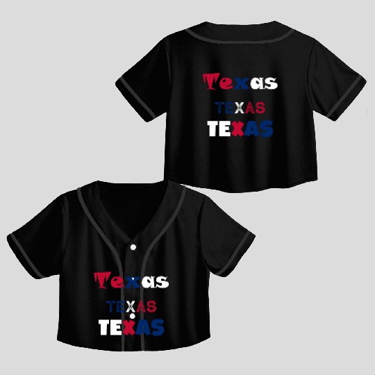 texas Crop Top Baseball Jerseys