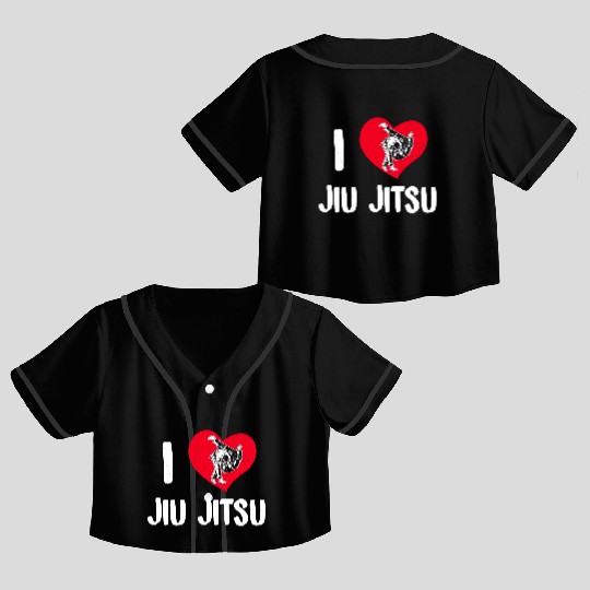 Brazilian Jiu Jitsu MMA Bjj Hugger Crop Top Baseball Jerseys