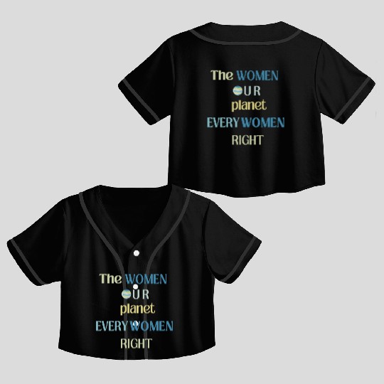 Embrace Equity Happy Women's Day Crop Top Baseball Jerseys