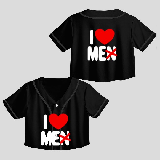 I Love Me Not Men Self Care Women's I Love Myself Crop Top Baseball Jerseys