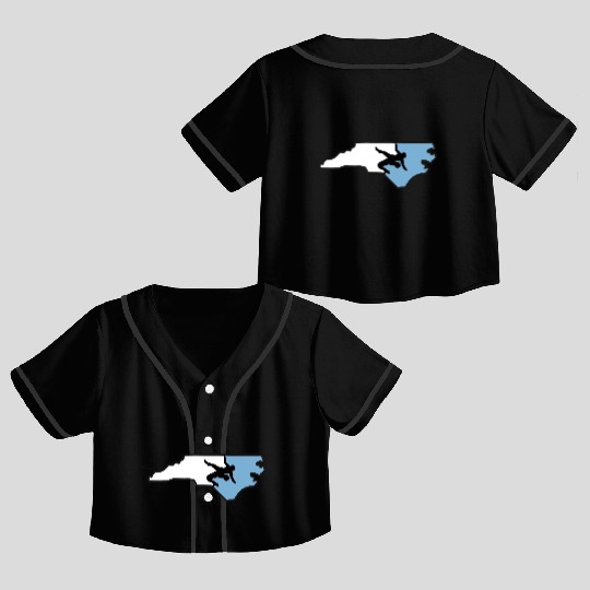 North Carolina Wrestling Crop Top Baseball Jerseys