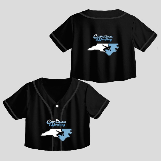 North Carolina Wrestling Crop Top Baseball Jerseys