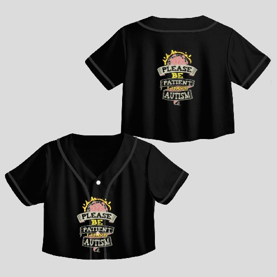 Psychology Psychologist Mental Health Awareness Crop Top Baseball Jerseys