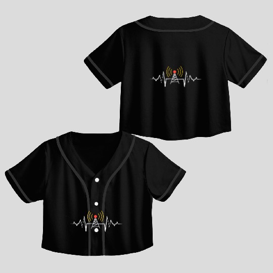 Amateurfunk Radio Amateur Ham Radio Crop Top Baseball Jerseys