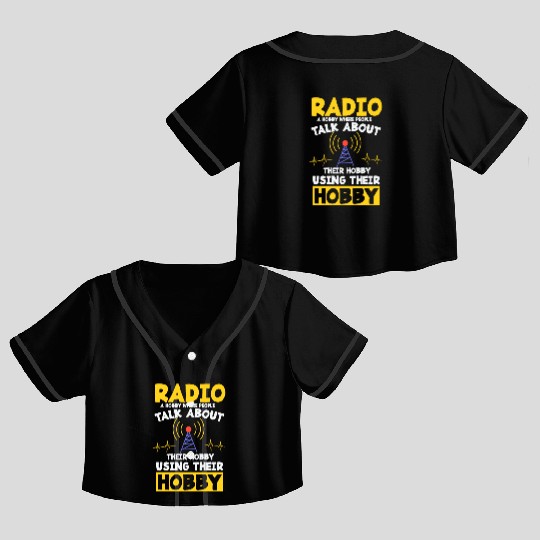 Amateurfunk Radio Amateur Ham Radio Crop Top Baseball Jerseys