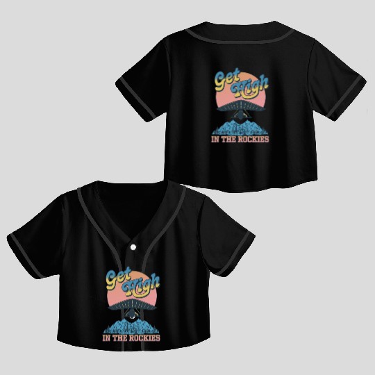 Get High in the Rockies Crop Top Baseball Jerseys