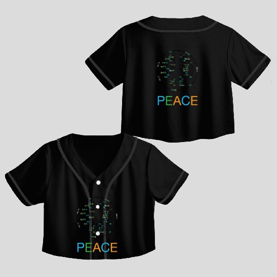 Peace On Earth Crop Top Baseball Jerseys