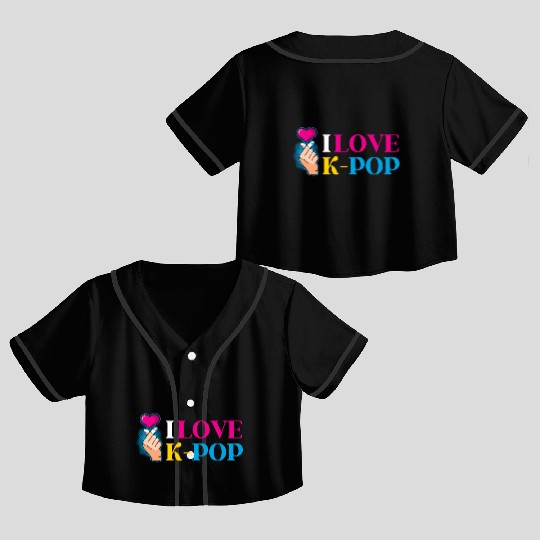 K-Pop K-drama Korean Music KPop Kdrama Gift Crop Top Baseball Jerseys