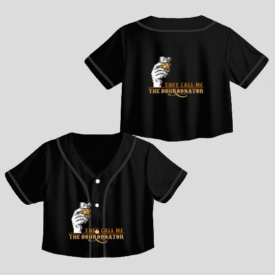 Booze Drinkers Bourbon Drinkers Whiskey Beer Bourb Crop Top Baseball Jerseys