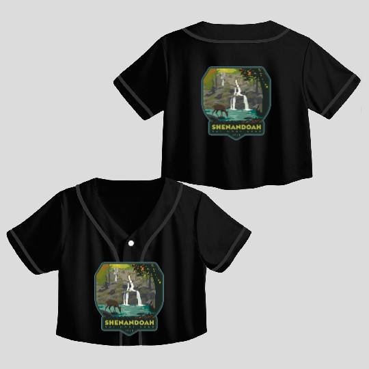 shenandoah national park Crop Top Baseball Jerseys