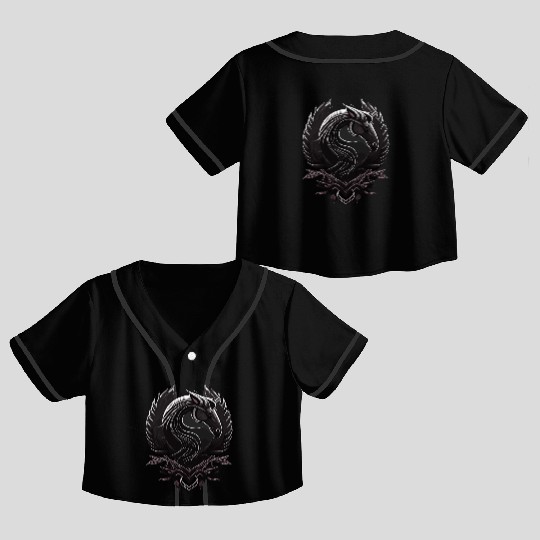 Horseshoe and Horse Crop Top Baseball Jerseys