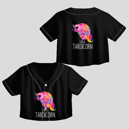 Water Bear Unicorn Tardigrade Science Microbiology Crop Top Baseball Jerseys