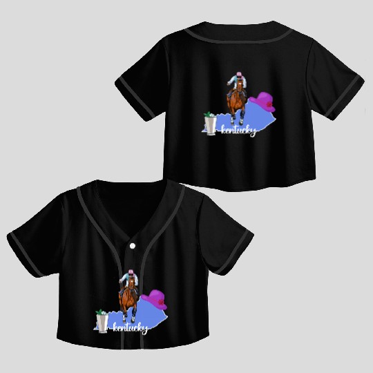 Kentucky Horse Racing Derby Py Crop Top Baseball Jerseys