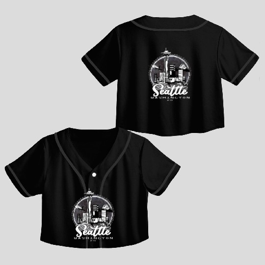 Seattle Pacific Northwest Emerald City Crop Top Baseball Jerseys